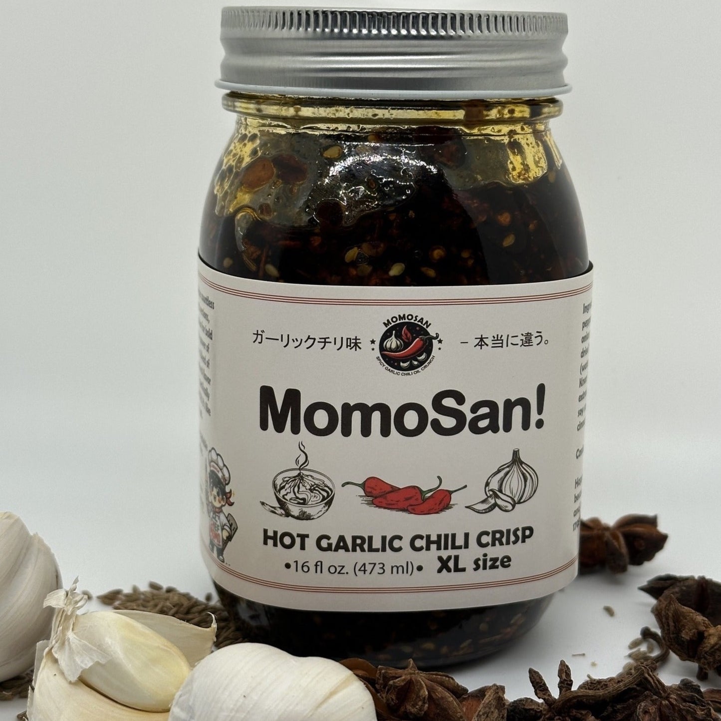 Momosan! Hot Garlic Chilli Crisp